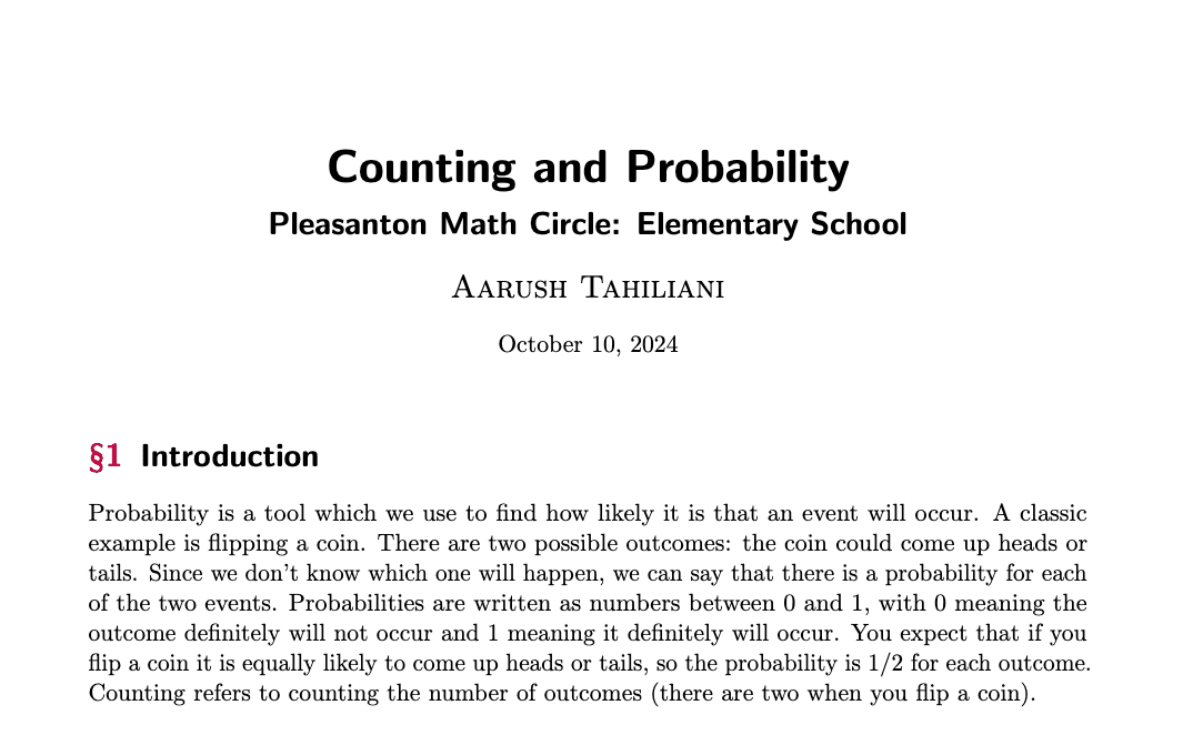 Pleasanton Math Circle